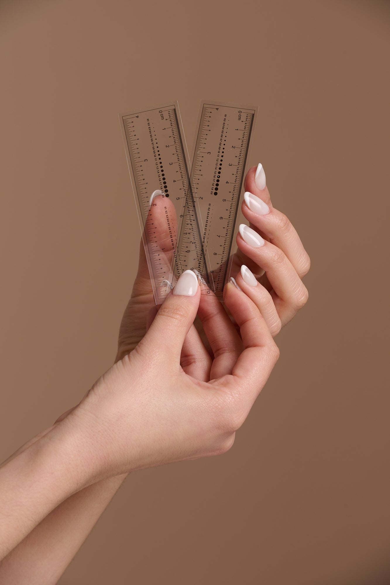 Cinta métrica flexible (para medir uñas)